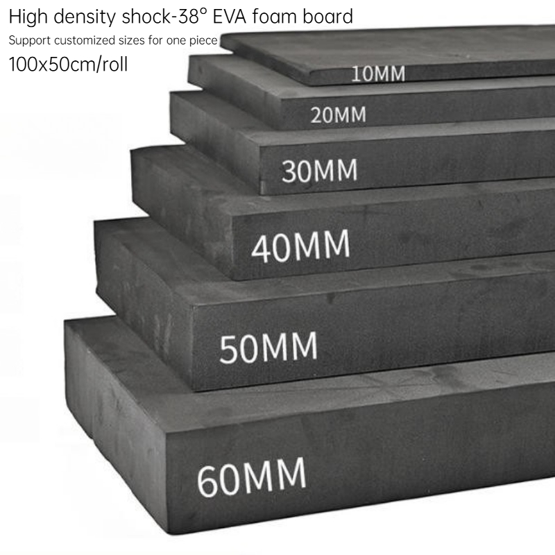 Cosplay Prop Foam Board - 100×50cm 38 ° Czarna pianka EVA,